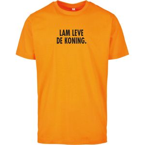 Koningsdag t-shirt oranje M - Lam leve de koning - soBAD. | Oranje hoodie dames | Oranje hoodie heren | Sweaters oranje | Koningsdag