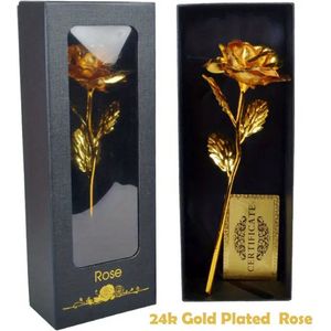 Gouden roos 24k - Valentijns cadeau - Origineel cadeau - in kado verpakking
