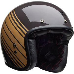 Bell C500 Edge Donkerbruin Goud Jethelm - Maat M - Helm