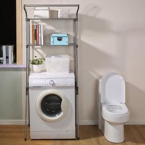 Badkamer boven het toilet opbergkastWandrek ,, 68 x 49,5 x 173 cm, Grijs