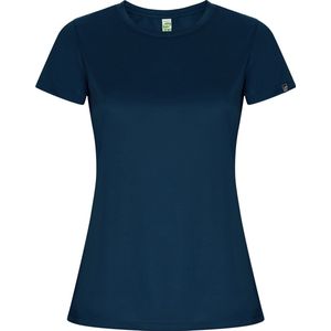 Donkerblauw dames ECO sportshirt korte mouwen 'Imola' merk Roly maat XL