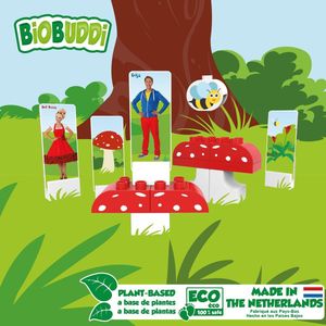 BiOBUDDi Juf Roos Op een grote paddenstoel - 24 delig