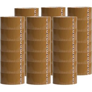 MOLTA | STANDARD BRUINE pakkettape 48 mm x 100 m | Pakketplakband | Kartontape | Verpakkingstape voor pakketten en dozen - 36 Rollen | ACRYLIC | ACRYLIC