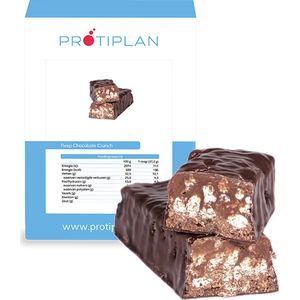 Protiplan | Reep Chocolade Crunch | 7 x 45 gram | Eiwitrepen | Koolhydraatarme sportvoeding | Afslanken met Proteïne repen