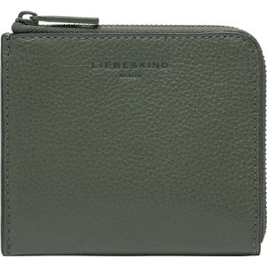 LIEBESKIND BERLIN Leren Kaarthoes Lou Small Pebble Nino Purse Cypress Green Groen