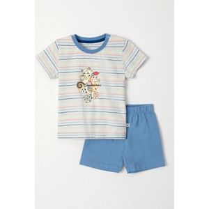Woody - Baby Jongens Pyjama - Multicolor Gestreept - 6 maand