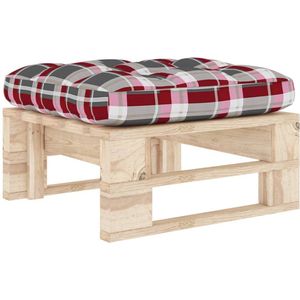 vidaXL Poef - Poefs - Poefen - Pallet Poef - Tuinhocker pallet geïmpregneerd grenenhout