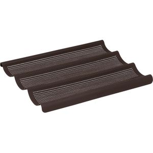 Lurch – Flexiform - bakvorm voor 3 stokbroden – silicone – geperforeerd – 36x28,5cm