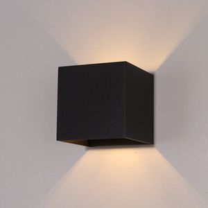Wandlamp Gymm Zwart - 10x10x10cm - 1x G9 LED 3,5W 2700K 350lm - IP20 - Dimbaar > wandlamp zwart | wandlamp binnen zwart | wandlamp hal zwart | wandlamp woonkamer zwart | wandlamp slaapkamer zwart | led lamp zwart | sfeer lamp zwart