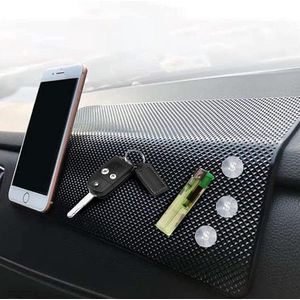 2-delige anti-slip mat voor auto dashboard - siliconen, hittebestendig (27x 15cm, 19x 12cm) - geschikt voor mobiele telefoons en sleutels