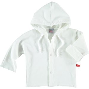 Limobasics - Vest baby van sweatstof wit biologisch katoen - 50/56