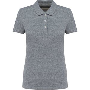 Kariban Vintage damespolo met korte mouwen KV2207 - Slub Grey Heather - XXL