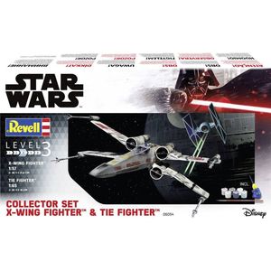 1:57 & 1:65 Revell 06054 Collector Set X-Wing Fighter + TIE Fighter - Gift Set Plastic Modelbouwpakket