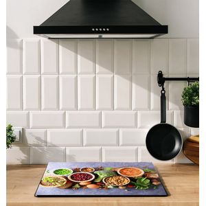 Inductiebeschermer - Broccoli - 80x52 cm - Inductiebeschermer - Inductie Afdekplaat Kookplaat - Inductie Mat - Anti-Slip - Keuken Decoratie - Keuken Accessoires