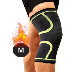 Nivard Kniebrace - Sportbrace Knie - Knee Sleeves - Knee Sleeves Powerlifting - Compressie Knie Brace - Knee Wraps - Knee Support - Dames - Heren - Comfortabel - Groen - Maat M