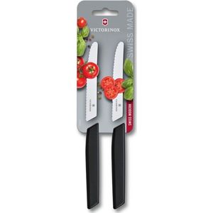 Victorinox Swiss Modern tomaat en worstmes - 2-delig - Zwart