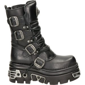 New Rock unisex veterboot - Zwart - Maat 39