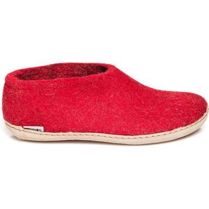 Glerups Schoen met leren zool-Rood-40