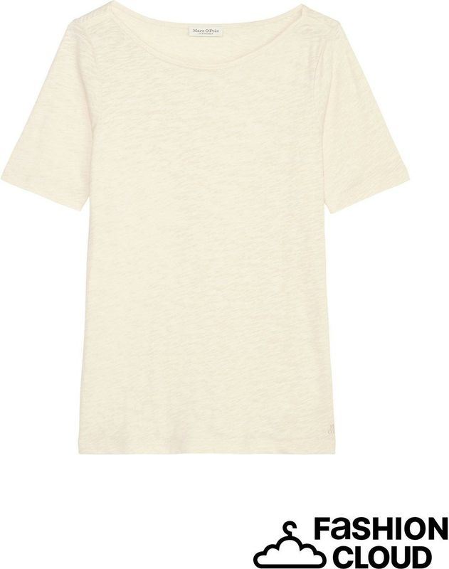 Marc O'Polo - T-shirt - Maat S - - 165 natural cot -