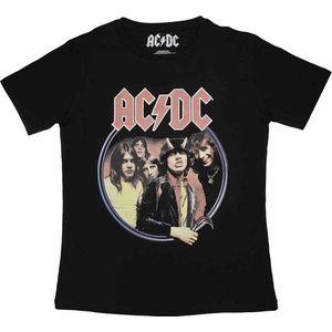 AC/DC - Highway To Hell Circle Dames T-shirt - M - Zwart