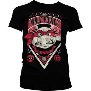 Teenage Mutant Ninja Turtles Dames Tshirt -L- Ninja Power Zwart