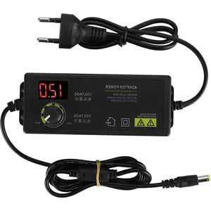 Instelbare voeding - 60 W, interferentie vrij, 3-12 V, motortoerentalregeling, dimbaar .