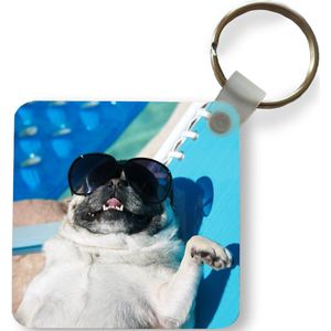 Sleutelhanger - Uitdeelcadeautjes - Hond - Grappig - Zonnebril - Kinderen - Jongens - Meisjes - Kindje - Plastic