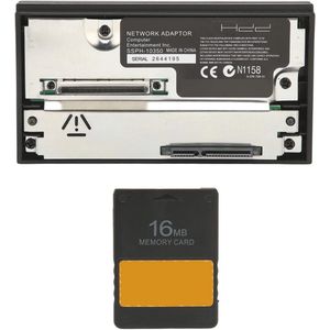 Netwerkadapterset voor PS2 met 16 MB Geheugenkaart en SATA HDD Ondersteuning tot 2 TB