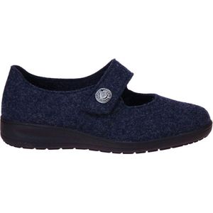 Solidus Kate Rewooly Blauw Ballerina Pantoffel