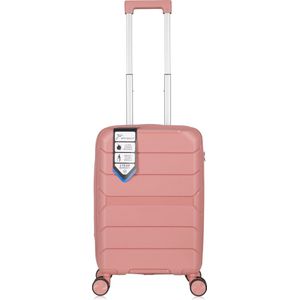 Traveller S-Series Reiskoffer 20' - 39L - Handbagage - 55x34x22 cm - Lichtgewicht Harde Koffer - Roze - Met Ingebouwd TSA Slot - Voor Vliegtuig en Weekendtrips