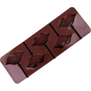 ProductGoods - Siliconen Chocoladevorm in lippen vorm - Chocolade Mal Fondant Bonbonvorm - Ijsblokjesvorm