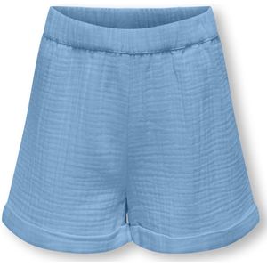 ONLY KOGTHYRA SHORTS WVN Meisjes Broek - Blissful Blue - Maat 146