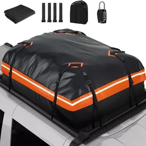 AutoStyle Opvouwbare daktas 320L Zwart 105x80x45cm
