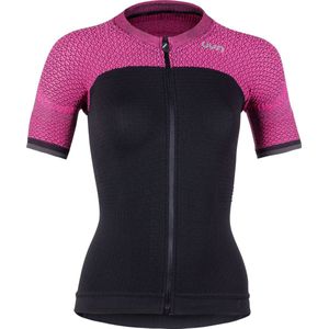 Uyn Alpha Dames Fietsshirt Met Korte Mouwen Blackboard Zwart Slush Roze