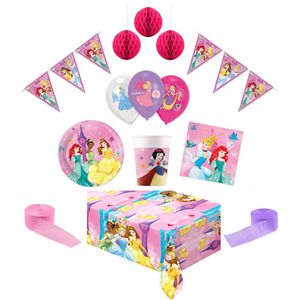 Maakmijnkindblij - Disney Princess - Feestpakket Deluxe - Kinderfeest - 8 personen
