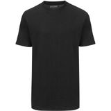 Slater 2520 - BASIC 2-pack T-shirt ronde hals korte mouw zwart S 100% katoen