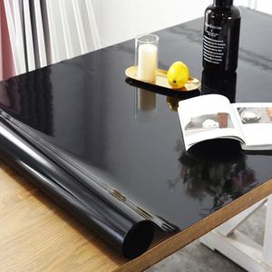 Tafelbeschermer Transparant Zwart 80x350 cm - 1,5 mm Dikte - Gemakkelijk Schoon te Maken en Waterdicht - Tafelbeschermer - Hoge Kwaliteit - Tafelzeil - Tafelkleden