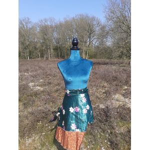 wikkelrok :indiase magic wrap skirt mini