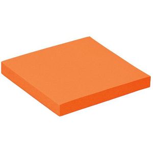 Memoblok quantore 76x76mm neon oranje | Omdoos a 6 stuk x 100 vel | 6 stuks