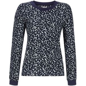 Blauw panterprint shirt Ringella