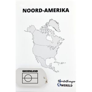 Groenland Sleutelhanger inclusief kaart – Groenland cadeau – beste land- Leuk kado voor je Vriend om te geven - 2.9 x 5.4CM