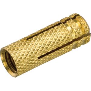 Messingplug m6x15 - zak a 8 stuks