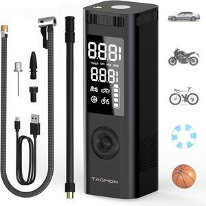 Elektrische Fietspomp - Fietspomp Draadloos 150 psi 17800 mAh Accu Draagbaar Voor Auto Motorfietsen Opblaasbaar