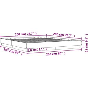 vidaXL-Bedframe-bewerkt-hout-gerookt-eikenkleurig-200x200-cm