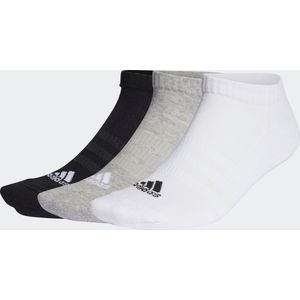 adidas Sportswear Gevoerde Korte Sokken 3 Paar - Unisex - Grijs - 46-48