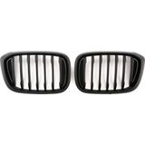 Sportieve Grille geschikt voor BMW X3 G01 en X4 G02 (pre-facelift) enkele spijl mat zwart