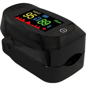 zuurstofmeter-Oximeter Pulse - Zwart- Zuurstofmeter Vinger - Hartslagmeter - Oximeter - Saturatiemeter Zuurstofmeter Vinger