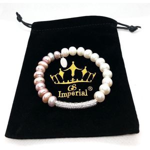 GS Imperial® | Dames Parelarmband | Parelarmbandje | Zoetwaterparel Armband Vrouwen |