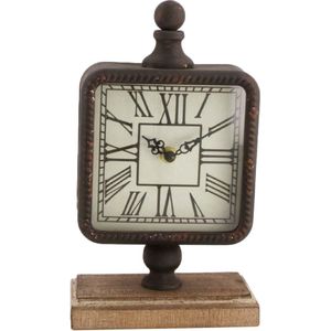 DKNC - Klok ijzer - 15x7x25.5cm - Zwart