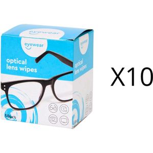 Brilpoetsdoekjes 50 stuks X10